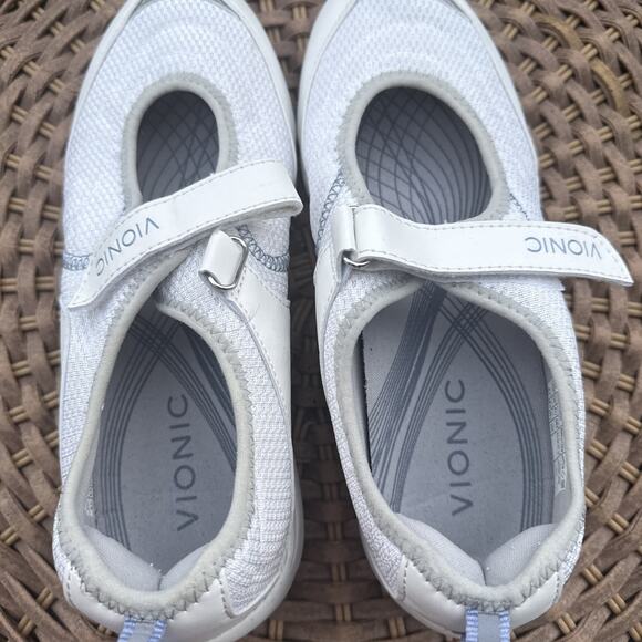 VIONIC Mary Jane Slip On Sneakers White Women’s SIZE 8.5 Comfort 1st Ray tech - Picture 9 of 16